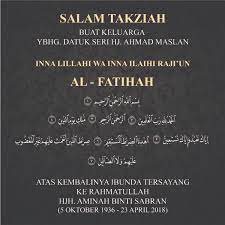 Habsah yang baru kehilangan anak lelaki beliau. O Xrhsths Miti Malaysia Sto Twitter Salam Takziah Buat Keluarga Ybhg Ds Ahmadmaslan Di Atas Pemergian Ibunda Tersayang Hjh Aminah Binti Sabran Semoga Rohnya Dicucuri Rahmat Dan Ditempatkan Dikalangan Mereka Yang Beriman Dari Seluruh Warga Miti