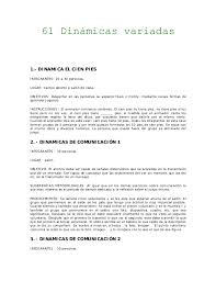 Recursos biblicos es un sitio web con muchos materiales cristianos y adventistas. 61 Juegos Sociales Para Jovenes
