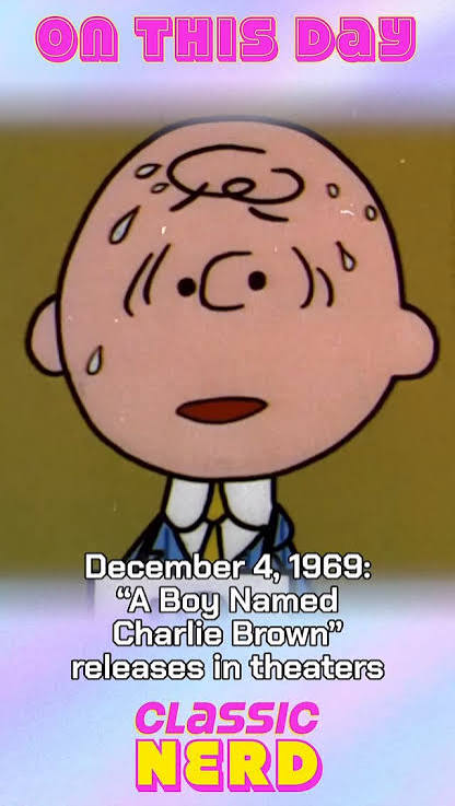 56 years ago TODAY, Charlie Brown made his big-screen debut when “A Boy  Named Charlie Brown” hit theaters in 1969!, The first feature-length  “Peanuts” movie took him from the baseball field to a ...