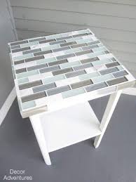How To Tile A Small Table Small Table Decor Small Tables Tile Tables