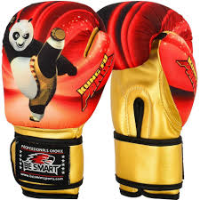 Kung Fu Panda Kid Boxing Glove Junior Mitts 4oz 6oz Punch Bag Children Mma Youth Muay Thai Gloves Kids Boxing Gloves Boxing Bags