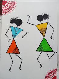 Dancing Warli Girls Tribal Art Designs Tribal Art Drawings Diy Art Painting