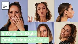Straightening your hair allows the gorgeous shades to really shine and you will undoubtedly get comments on your new 'do. 5 Ways To Style Ombre Hair Easy Hairstyles Youtube