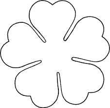 Clipart Flower Love Five Petal Template Flower Petal Template Paper Flower Template Flower Template