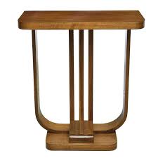 American Art Deco Console Table In Light Walnut Circa 1930s Art Deco Console Table Art Deco Console Table