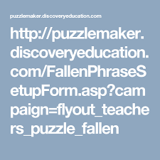 Fallen Phrase Puzzle Maker Word Search Where The Remaining Letters Form A Clue Free Teaching Resources Education Teaching