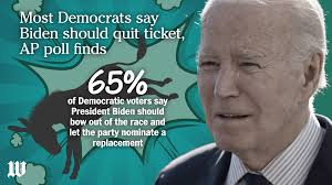 Most Democrats say Joe Biden should quit ticket, AP poll finds