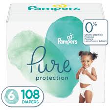 Pampers Pure Protection Diapers Size 6 108 Count Walmart Com