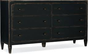 A good dresser or chest of drawers not only keeps your clothes organized and protected from many dressers are made of engineered wood, which provides the classic look and sturdiness of solid wood a simple black or white finish works well for a trendy scandinavian aesthetic, while a. Hooker Furniture Bedroom Ciao Bella Six Drawer Dresser Black 5805 90002 99