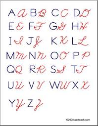 As you see in the diagram (above), begin the capital g on the bottom line on the lower left. Handwriting Alphabet Poster Manuscript And Cursive Upper Case Letters Abcteach