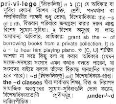 Video shows what kitchenette means. Bangla To English Meaning Of Privilege Bdword Com