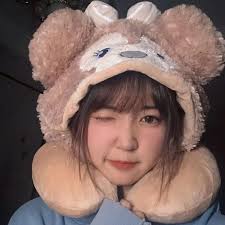 DISNEY SHERRI MAY LINA BELL 후드 넥 필로우 스타일리시 귀여운 여행 비행기 차량 사무실 재택근무 여행 필로우 낮잠  필로우 휴대용 필로우-Freehip.co.kr