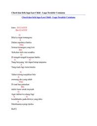 Kamu adalah bukti em/g d. Chord Dan Lirik Lagu Last Child Lagu Terakhir Untukmu By Chord Zila Issuu