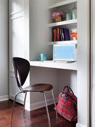 Create A Small Space Workstation Small Space Interior Design Home Office Design Small Home Offices