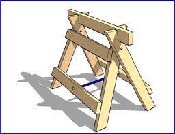 Shop Dog Collapsible Saw Horses With Attachments Brilliant Woodworking Woodworking Workshop Saw Horse Diy