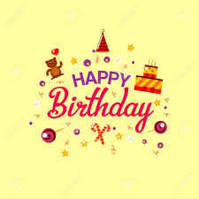 Download our lovely, colourful and beautiful animated birthday animations with greetings for loved ones, relatives, friends and collegues. Happy Birthday Gift Card Birthday Cake And Toys Vector Illustration Royalty Free Cliparts Vectors And Stock Illustration Image 53594291