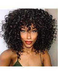 perucke afro schwarze damen kurze wellige perucken locken fur frauen syntheti fitness workouts lockige perucken perucken haarperucken