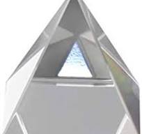 Pyramid Crystal, Optical Glass Triangular Prism, Energy Generator Prisms,  for Teaching Experiment Tool Light Spectrum Physics and Photo Photography  ...