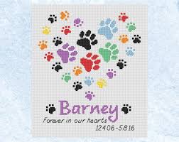 If there is anything we can do to help you please let us. Pet Memorial Custom Cross Stitch Pattern Personalised Rainbow Bridge Paw Prints Chart Complete Patterns Emailed To You Ready To Stitch Kruissteekpatroon Steekpatronen Borduurpatronen