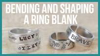 How to Metal Stamp, Bend, Curl and Shape a Flat Ring Blank - Beaducation.com