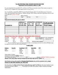 Maybe you would like to learn more about one of these? Family Reunion Itinerary Template Google Search Family Reunion Invitations Family Reunion Registration Family Reunion Planning