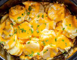 This recipe comes from cooking light. Crockpot Scalloped Potatoes Easy Cheesy Lil Luna