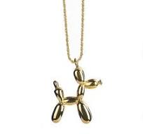 Amazon.com: Stainless Steel Animal Balloon Dog Pendant Necklace 3D Cute  Animal Charm Poodle Friendship Jewelry 24 Inch Rope Chain (Gold): Clothing,  ...