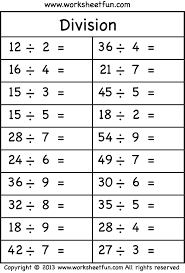 It has an answer key attached on the second page. 5 Free Math Worksheets Third Grade 3 Division Division Facts 1 To 10 B31b264 Free Printable Math Worksheets 4th Grade Math Worksheets 2nd Grade Math Worksheets