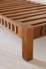 Amira Carved Wood Daybed Wood Daybed Daybed Cushion Boho Furniture