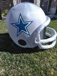 Nfl Dallas Cowboys Team Inflatable Lawn Helmet One Size Gray Walmart Com Walmart Com