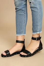 Black Ankle Strap Sandals Flat Chinese Laundry Grady Black Leather Ankle Strap Sandals Ankle Strap Sandals Womens Sandals Womens Summer Shoes