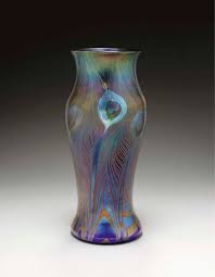 Check spelling or type a new query. A Special Order Decorated Blue Favrile Glass Peacock Vase