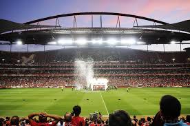 Soccer Fans Benfica Football Stadium Estadio Da Luz Lisbon Portugal Light Aff Estadio Stadium Luz Da Soccer Stadium Football Stadiums Soccer