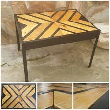 Coffetable Gunluk Bahcede Evde Ofiste Kullanabileceginiz Siyah Ve Dogal Ahsap Renkleriyle Uyumlu Sehpa Ayaklari Metal Olmakla Beraber Renkler Evler Ofisler