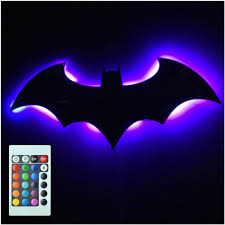 3d Batman 7 Color Mirror Led Remote Control Night Light Porch Channel Projection Wall Lamp Kids Holiday Gift Usb Power Supply Led Night Lights Aliexpress