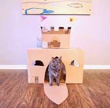 How To Build A Diy Cardboard Cat Castle