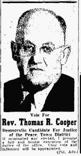 Rev Thomas Robert Harrison Cooper (1886-1965)
