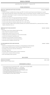 Embedded Software Resume Sample Mintresume