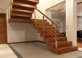 The graz kit includes 12 scratch resistance beech wood multiplex treads which can be installed in either a straight flight or with one quarter turn. Zig Zag Stairs And Closed Risers Floating Staircases