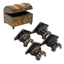 Restore an old steamer trunk or foot locker using van dyke's restorers' vast collection of antique trunk hardware and chest hardware. Kritne Brass Corner Protector 4pcs Antique Brass Jewelry Chest Wood Box Decorative Feet Leg Corner Protector Hardware Walmart Com Walmart Com