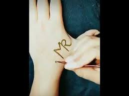 Ready for your next session of art work? Letter Mr Tattoo Mehedi Design For Back Hand Youtube