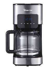 This coffee maker features a programmable timer, pause and serve and auto shutoff when dry. Magic Chef Mcscm12ss Coffee Maker 8 6x 6 6x 12 9 Stainless Steel Magic Chef Coffee Maker Drip Coffee Maker