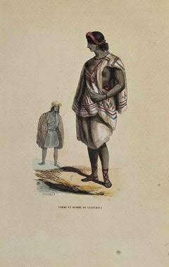 Antique Print of Natives of Bahia and Rio by Honegger (1845) For Sale at 1stDibs