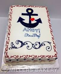 Ahoy Its A Boy Cake 20130812 084609 Jpg Nautical Baby Shower Baby Shower Baby Shower Sheet Cakes