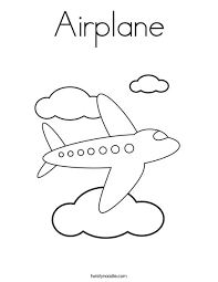 Airplanes are meant for transportation purposes. Airplane Coloring Page Twisty Noodle