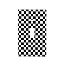 Black And White Checker Black And White Checker Pattern Light Switch Cover Light Switch Covers Switch Covers Black White Pattern