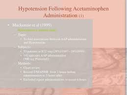 ppt acetaminophen associated hypotension powerpoint