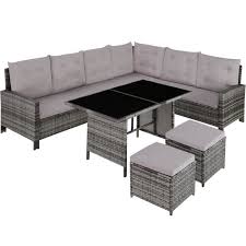 Un aménagement en méridienne est également possible grâce au repose pieds rabattable. Canape De Jardin Barletta Modulable Variante 2 Gris Cdiscount Jardin