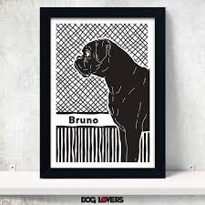 Black And White Boxer Dog Art Personalised Boxer Dog Line Art Print In Black And White Dog Lovers Uk Boxerprint Boxerartprint Doglineart With Images Dog Line Art Dog Line Boxer Dogs