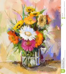 Welcome to this weeks live broadcast (see it in the live broadcast area) were we threw the paint about in. Oil Painting Bouquet Gerbera Flowers Stock Illustration Illustration Of Gerber Impressionism 44687448